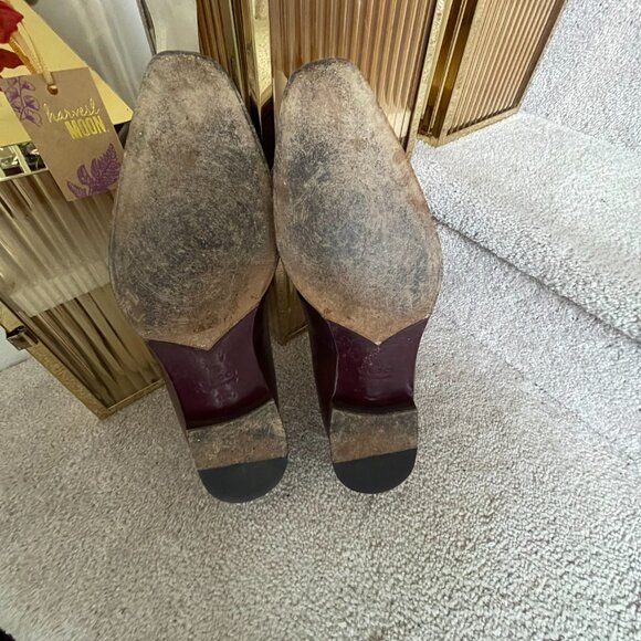 The GUCCI Broadwick GG Logo Strap Dark Brown Leather Loafers | 11+ - Picture 8 of 13